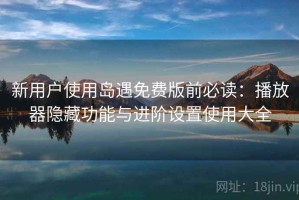 新用户使用岛遇免费版前必读：播放器隐藏功能与进阶设置使用大全