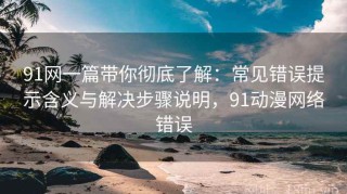 91网一篇带你彻底了解：常见错误提示含义与解决步骤说明，91动漫网络错误