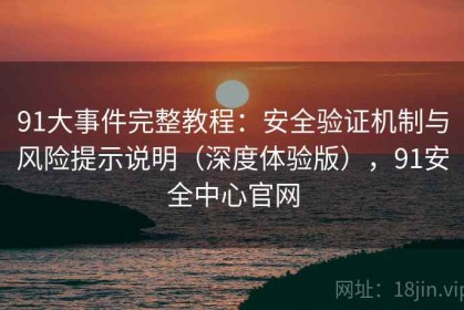 91大事件完整教程：安全验证机制与风险提示说明（深度体验版），91安全中心官网