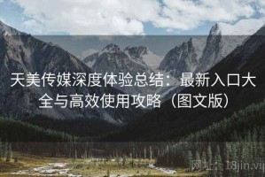 天美传媒深度体验总结：最新入口大全与高效使用攻略（图文版）
