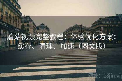 蘑菇视频完整教程：体验优化方案：缓存、清理、加速（图文版）