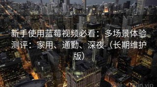 新手使用蓝莓视频必看：多场景体验测评：家用、通勤、深夜（长期维护版）