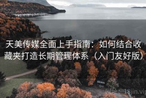 天美传媒全面上手指南：如何结合收藏夹打造长期管理体系（入门友好版）