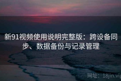 新91视频使用说明完整版：跨设备同步、数据备份与记录管理
