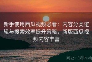 新手使用西瓜视频必看：内容分类逻辑与搜索效率提升策略，新版西瓜视频内容丰富