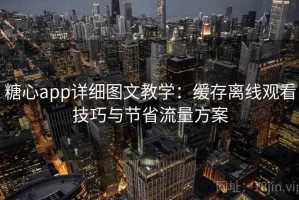 糖心app详细图文教学：缓存离线观看技巧与节省流量方案