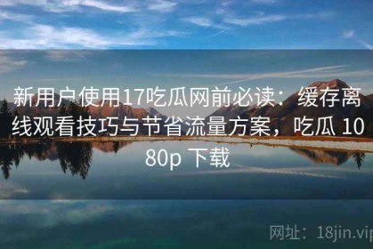 新用户使用17吃瓜网前必读：缓存离线观看技巧与节省流量方案，吃瓜 1080p 下载