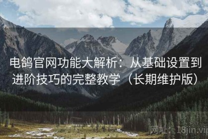 电鸽官网功能大解析：从基础设置到进阶技巧的完整教学（长期维护版）