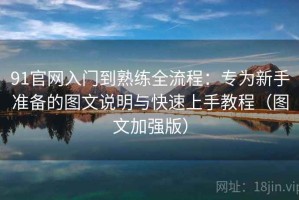 91官网入门到熟练全流程：专为新手准备的图文说明与快速上手教程（图文加强版）