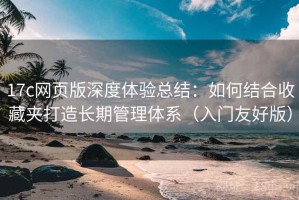 17c网页版深度体验总结：如何结合收藏夹打造长期管理体系（入门友好版）