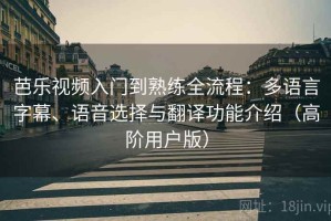 芭乐视频入门到熟练全流程：多语言字幕、语音选择与翻译功能介绍（高阶用户版）