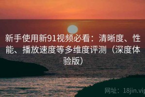 新手使用新91视频必看：清晰度、性能、播放速度等多维度评测（深度体验版）