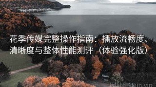 花季传媒完整操作指南：播放流畅度、清晰度与整体性能测评（体验强化版）