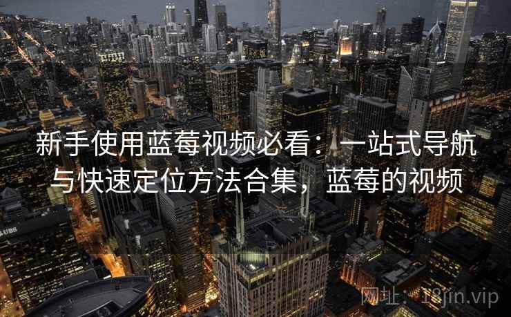 新手使用蓝莓视频必看：一站式导航与快速定位方法合集，蓝莓的视频