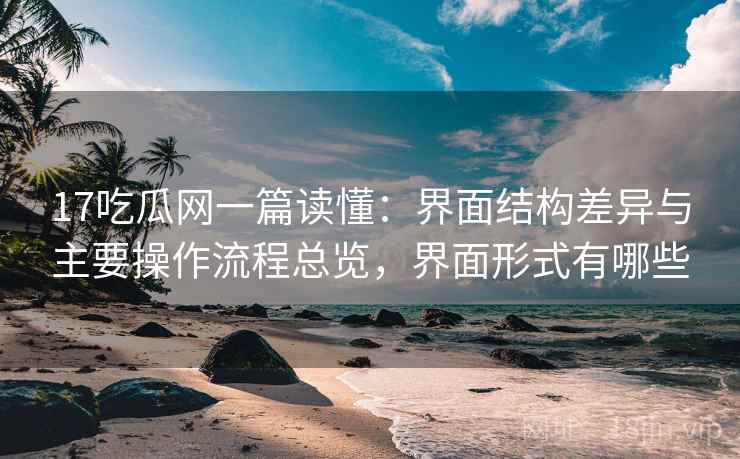 17吃瓜网一篇读懂：界面结构差异与主要操作流程总览，界面形式有哪些