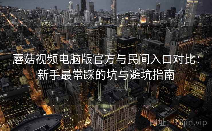 蘑菇视频电脑版官方与民间入口对比：新手最常踩的坑与避坑指南