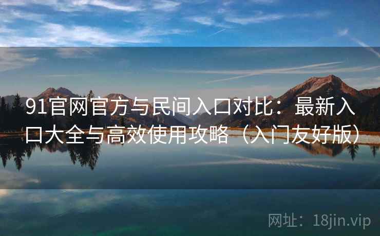 91官网官方与民间入口对比：最新入口大全与高效使用攻略（入门友好版）