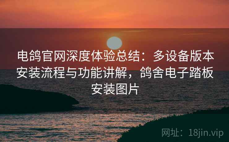 电鸽官网深度体验总结：多设备版本安装流程与功能讲解，鸽舍电子踏板安装图片