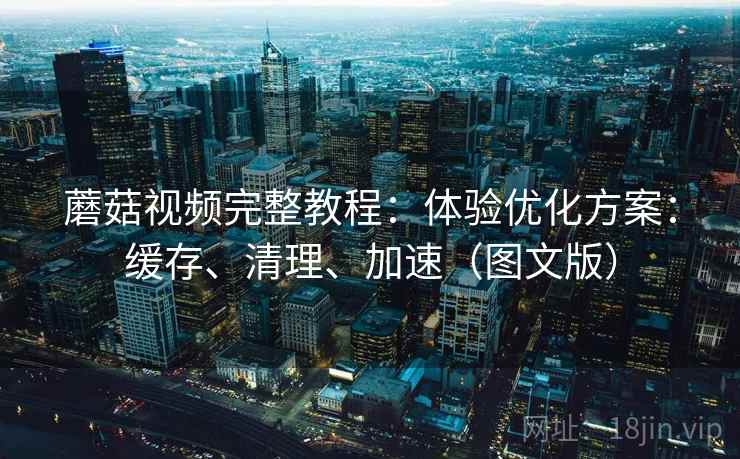 蘑菇视频完整教程:体验优化方案:缓存、清理、加速(图文版) 蘑菇视频完整教程:体验优化方案:缓存、清理、加速(图文版)