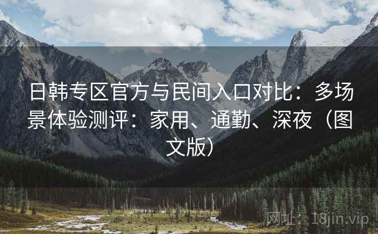日韩专区官方与民间入口对比：多场景体验测评：家用、通勤、深夜（图文版）