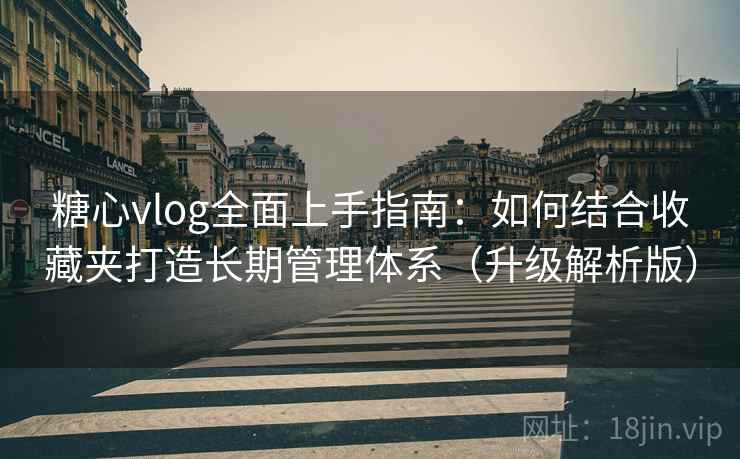 糖心vlog全面上手指南：如何结合收藏夹打造长期管理体系（升级解析版）